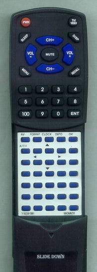 MAGNAVOX RT313923813561 Replacement Remote