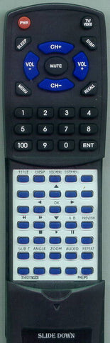 PHILIPS DVD623 Replacement Remote