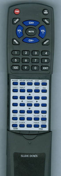 DYNEX 845042PDP42BDYNH Replacement Remote