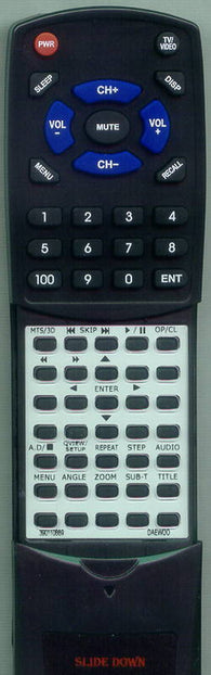 DAEWOO DDQ9H1SC Replacement Remote