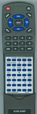 SHARP LC-32LB370U Replacement Remote