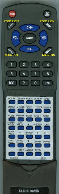 DENONINSERT RT3990876008 Replacement Remote