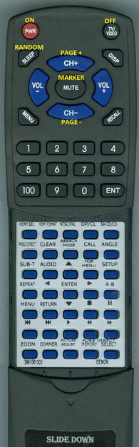 DENONINSERT RT3991061003 Replacement Remote