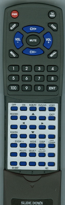 NEC RP100 Replacement Remote Control