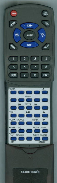 GIGAWARE RT40221 Replacement Remote