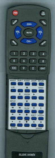 AUDIOVOX ME30 Replacement Remote