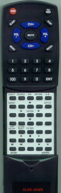AUDIOVOX VOD1022 Replacement Remote