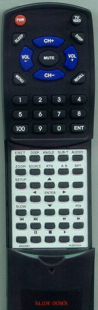 AUDIOVOX RT42KQ0001 Replacement Remote