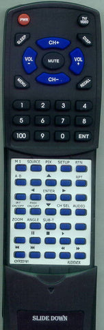 AUDIOVOX HR7DDPKG Replacement Remote