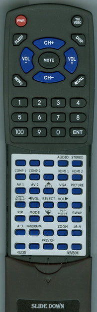 NUVISION RT42LCM3 Replacement Remote