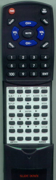 AUDIOVOX RT42MF0101A Replacement Remote