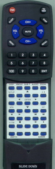 AUDIOVOX MVP700 Replacement Remote