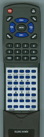 AUDIOVOX RT42QD3108EG Replacement Remote