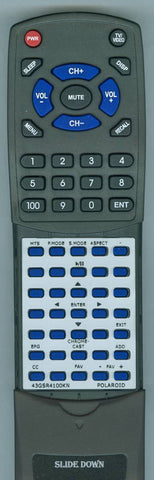 POLAROID 43GSR4100KN Replacement Remote