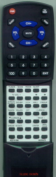 MAGNAVOX 482221810588 Replacement Remote