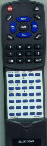 MAGNAVOX 482221910134 Replacement Remote
