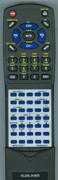 MAGNAVOXINSERT 482221910271 Replacement Remote