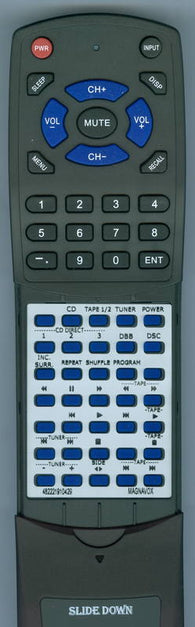 MAGNAVOX RT482221910429 Replacement Remote
