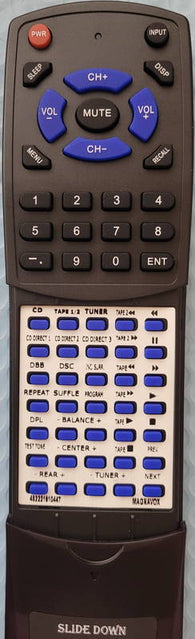 MAGNAVOX RT482221910447 Replacement Remote