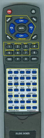 PHILIPS RH6820 Replacement Remote