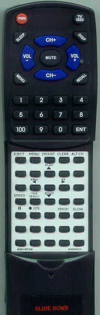 MAGNAVOX RT483521837248 Replacement Remote