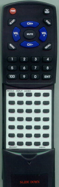 DAEWOO DTQ13V6FCB Replacement Remote