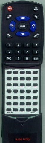DAEWOO DTQ20U4SC Replacement Remote