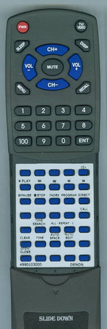 DENON DCD1560 Replacement Remote