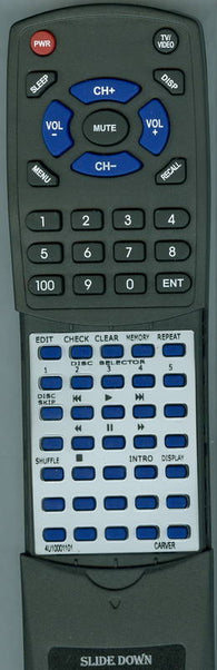 CARVER 4U10001101 Replacement Remote