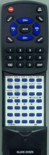 TEAC PD1260 Replacement Remote