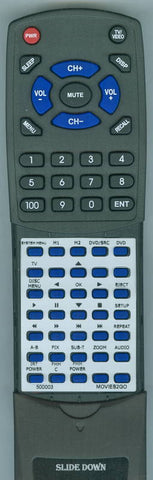 MOVIES2GO MTGBAVX10 Replacement Remote