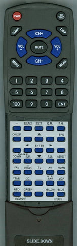 HITEKER RT504C2612107 MSAV2611K3D0 Replacement Remote