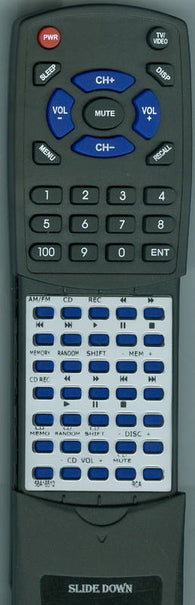 RCA 58A16512 Replacement Remote