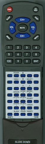 TOSHIBA 590056710 Replacement Remote