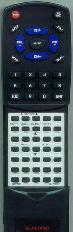 IN FOCUS 590-0728-00 Replacement Remote