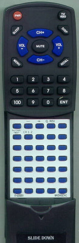 MAGNASONIC RT614209201 Replacement Remote