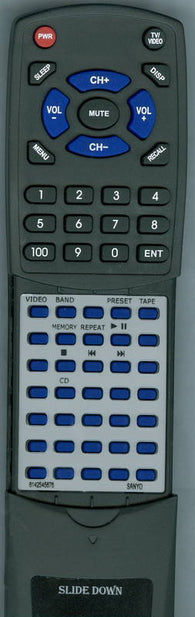 SANYO RT6142545676 Replacement Remote