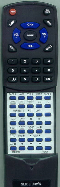 FISHER 6202130149 Replacement Remote