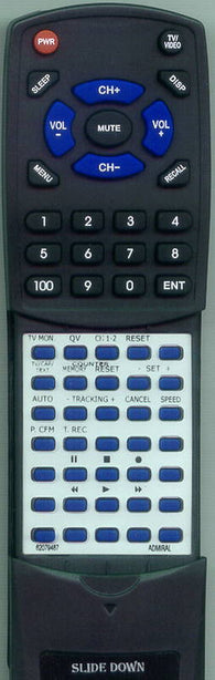 ADMIRAL 62079487 Replacement Remote