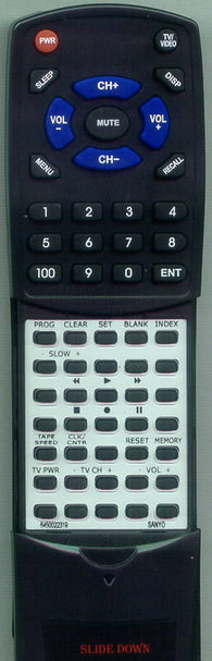SANYO 6450022319 Replacement Remote