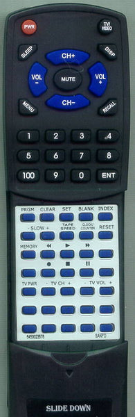 SANYO VHR5416 Replacement Remote