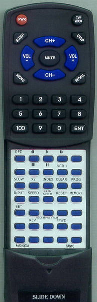 SANYO 645 015 4034 Replacement Remote