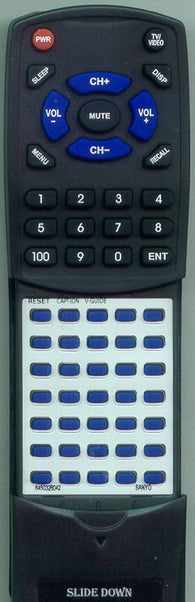 SANYO DS19390 Replacement Remote