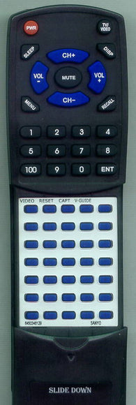 SANYO DS35590 Replacement Remote