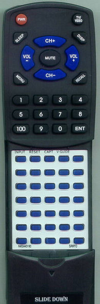 SANYO RT6450443190 Replacement Remote