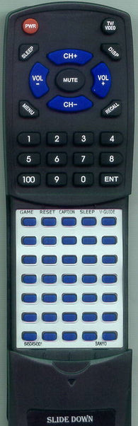 SANYO RT6450454301 Replacement Remote