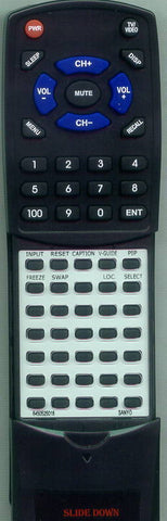 SANYO 6450525018 Replacement Remote