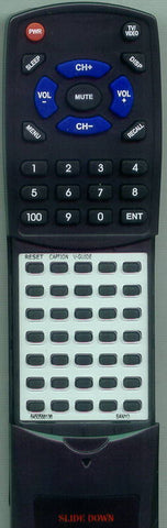 SANYO RT6450588136 Replacement Remote