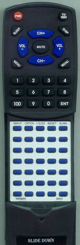 SANYO RT6450590252 Replacement Remote