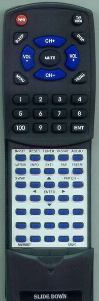 SANYO RT6450656897 Replacement Remote